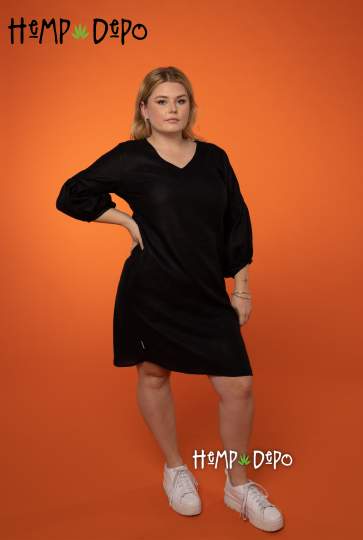 Womens Lantern Dress Ink 2