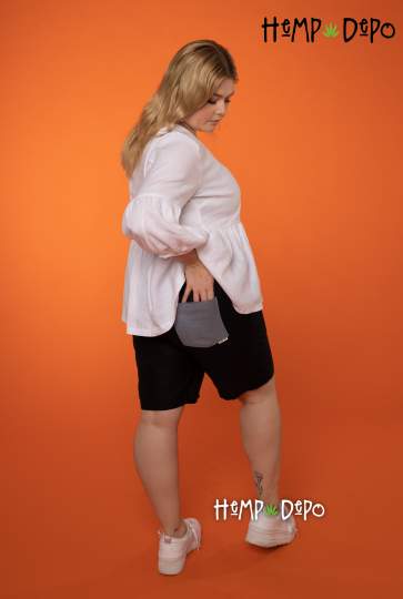 Womens Black shorts: Steel Pocket